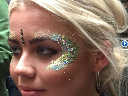 Sparkles face painting